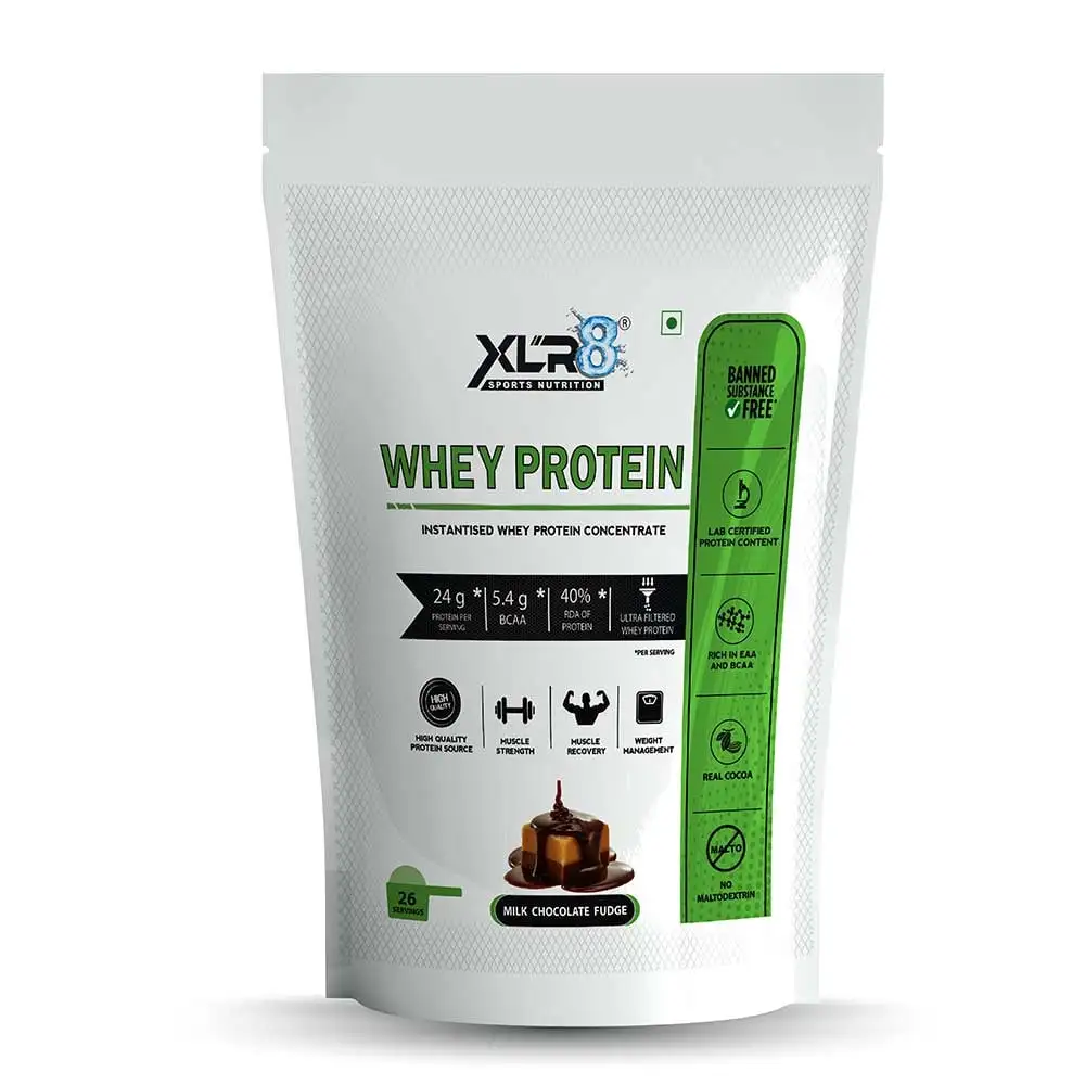 XLR8 Flavoured Whey Protein 24 g Protein,  2 lb  Milk Chocolate Fudge