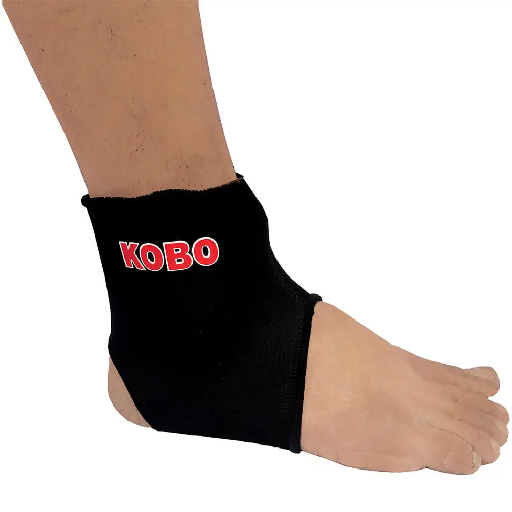 KOBO Neoprene Ankle Support (3640),  Black  Small