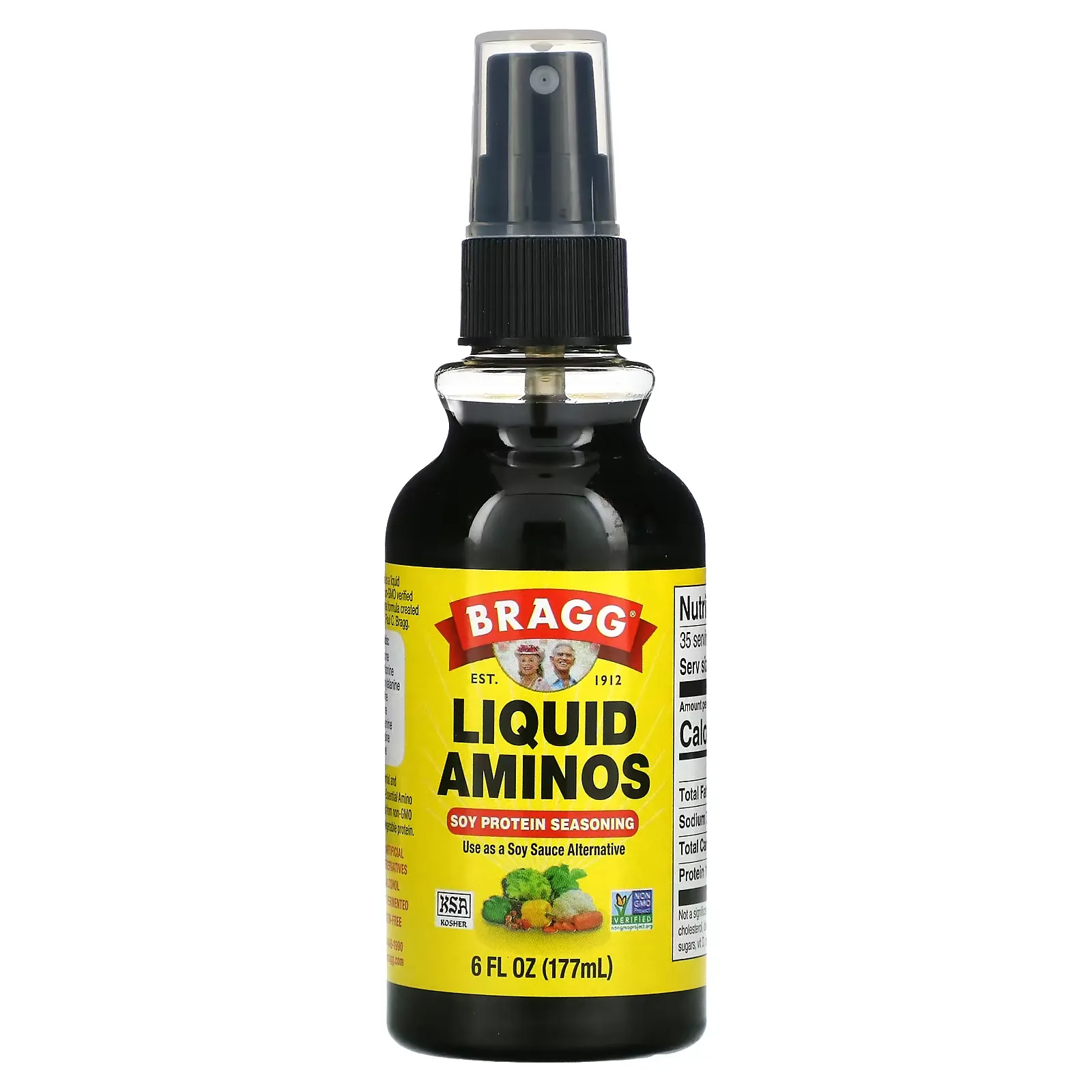 Liquid Aminos, Soy Protein Seasoning, 6 fl oz (177 ml)