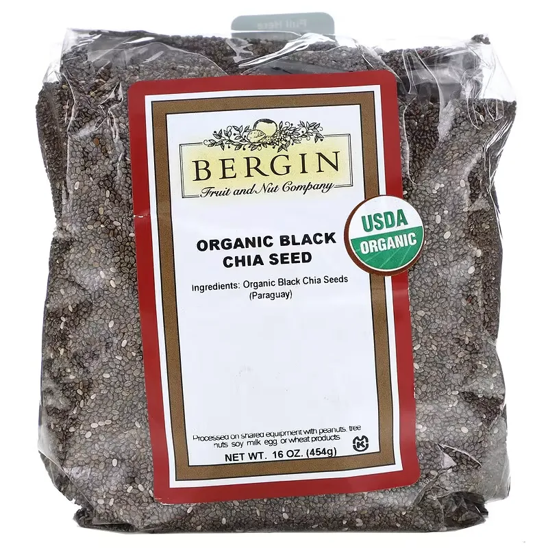 Organic Black Chia Seed, 16 oz (454 g)