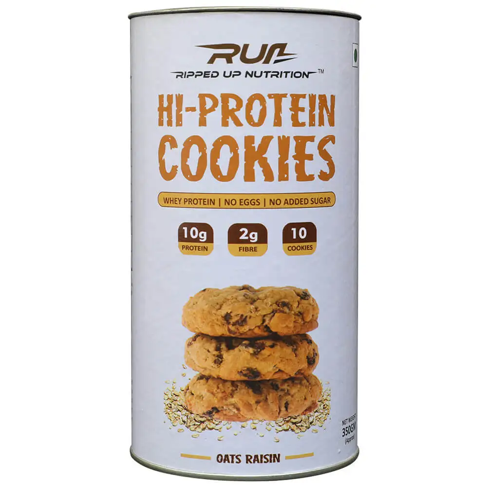 Ripped Up Nutrition Hi Protein Cookies,  0.300 kg  Oats Raisin