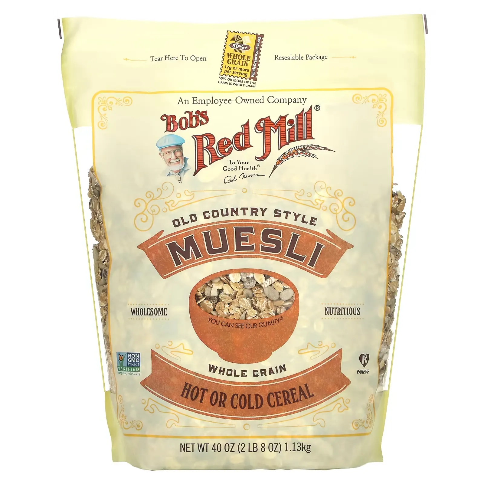 Muesli, Old Country Style, Whole Grain, 40 oz (1.13 kg)