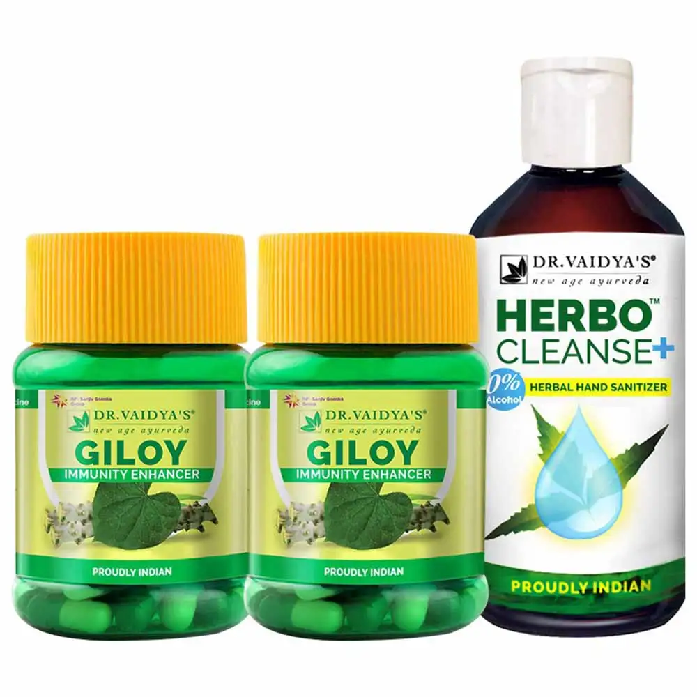 Dr. Vaidya's Giloy & Herbo Cleanse+ Combo,  3 Piece(s)/Pack