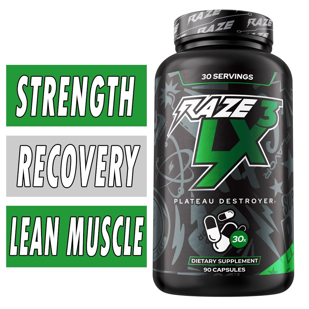 Raze LX3 w/ Epicatechin - REPP Sports - 90 Capsules - Natural Muscle Builder