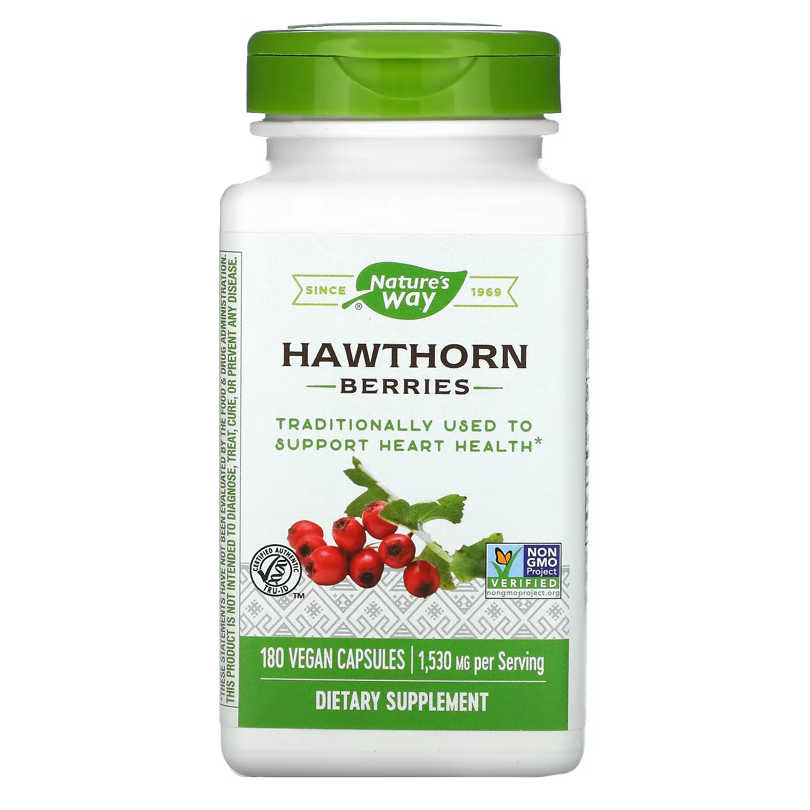 Hawthorn Berries, 510 mg, 180 Vegan Capsules