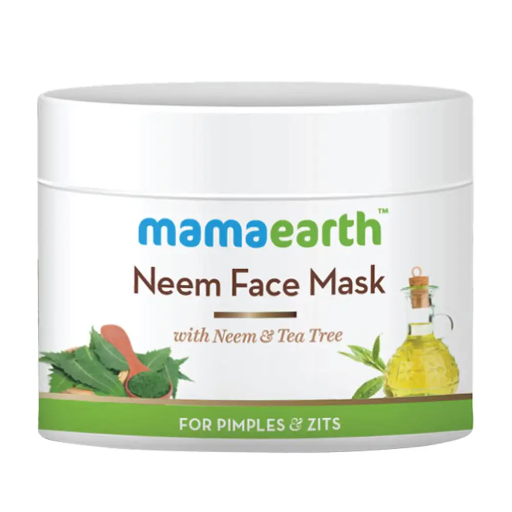 Mamaearth Neem Face Mask,  100 ml  with Neem & Tea Tree for Pimples & Zits