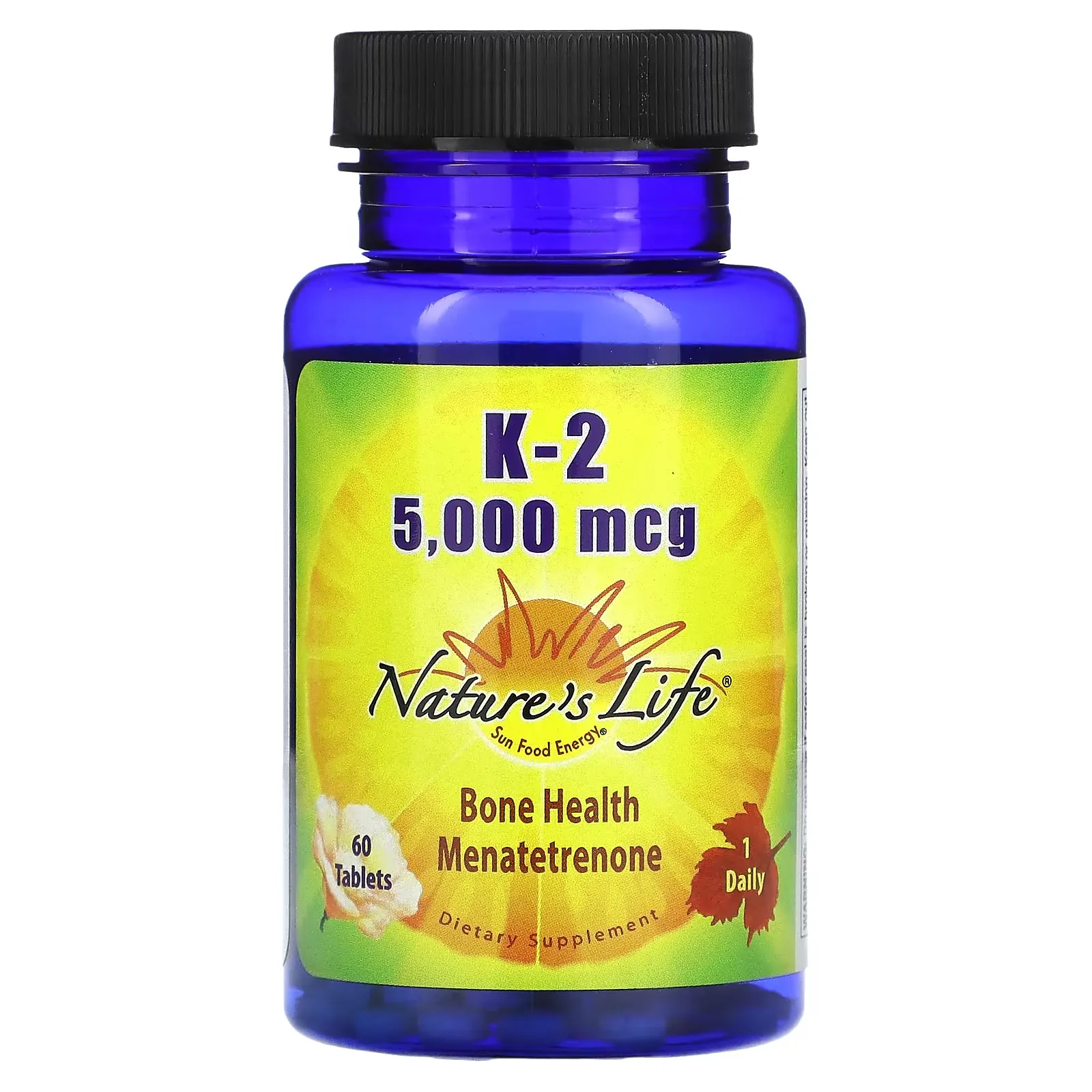 K-2, 5,000 mcg, 60 Tablets