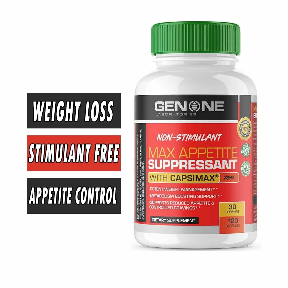 Max Appetite Suppressant - Genone Labs - 120 Capsules