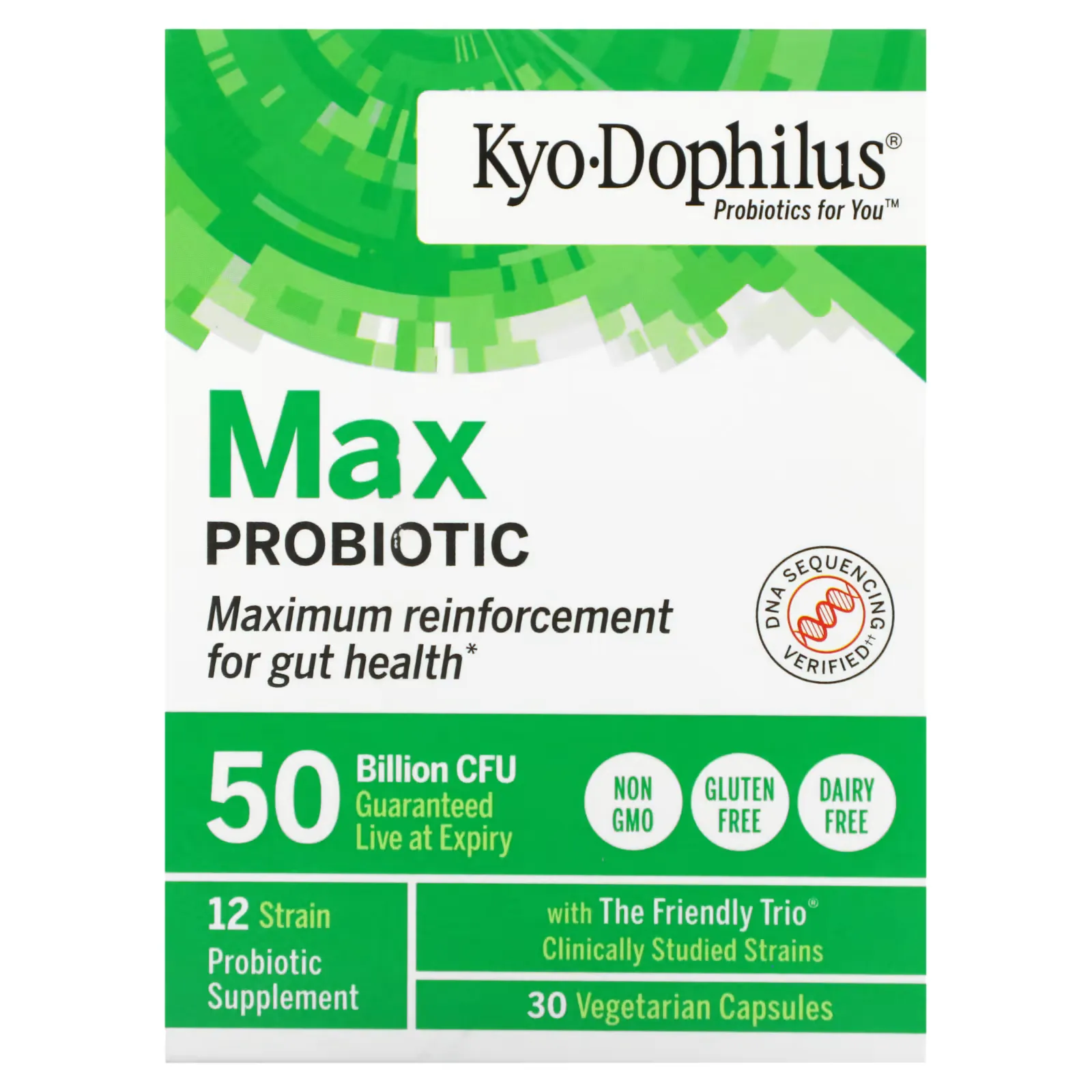 Kyo-Dophilus, Max Probiotic, 50 Billion CFU, 30 Vegetarian Capsules