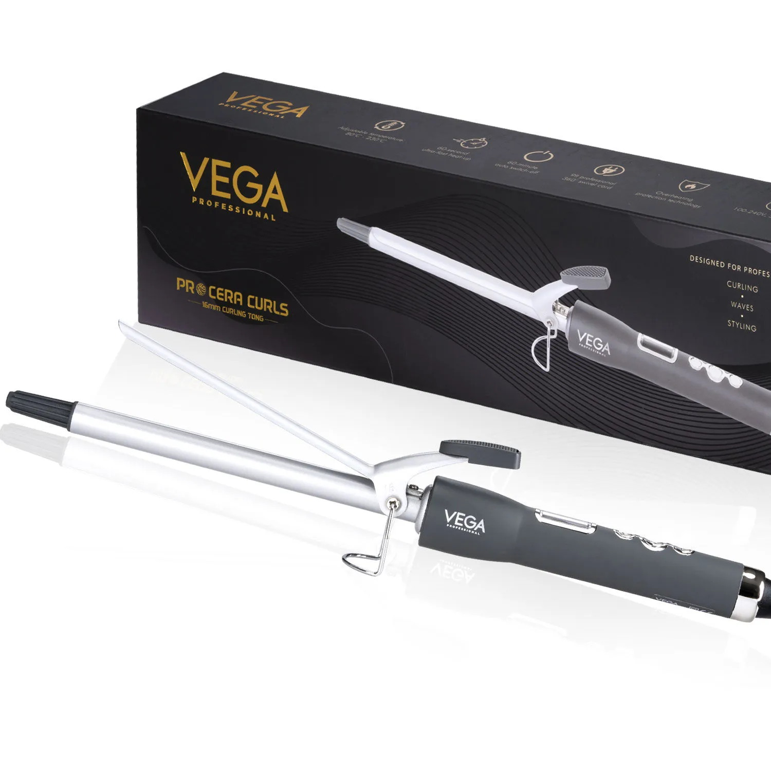 VEGA Professional Pro Cera Curls 16mm Barrel Hair Curler (VPMCT-01)