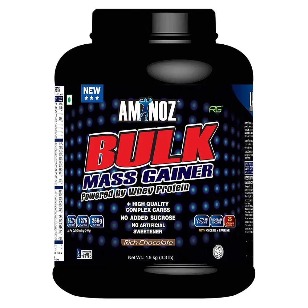 Aminoz Bulk Mass Gainer,  3.3 lb  Rich Chocolate