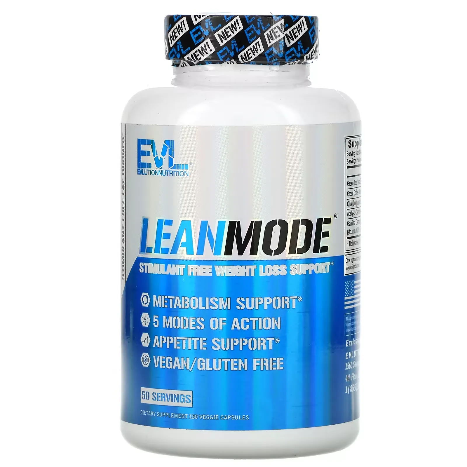 LeanMode, Stimulant Free Weight Loss Support, 150 Veggie Capsules