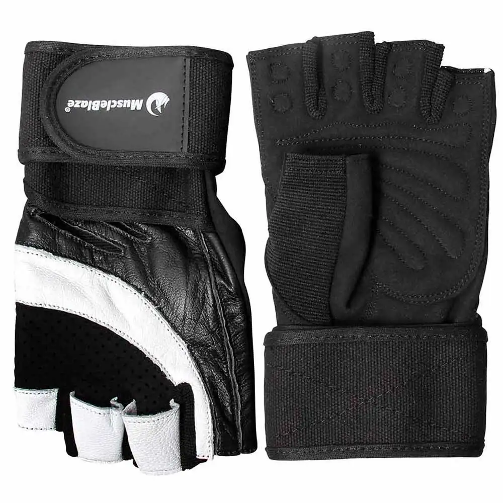 MuscleBlaze Gloves,  Black & White  Small