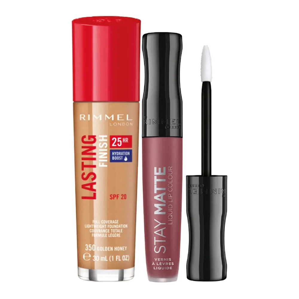 Rimmel London Combo- Foundation And Lipstick