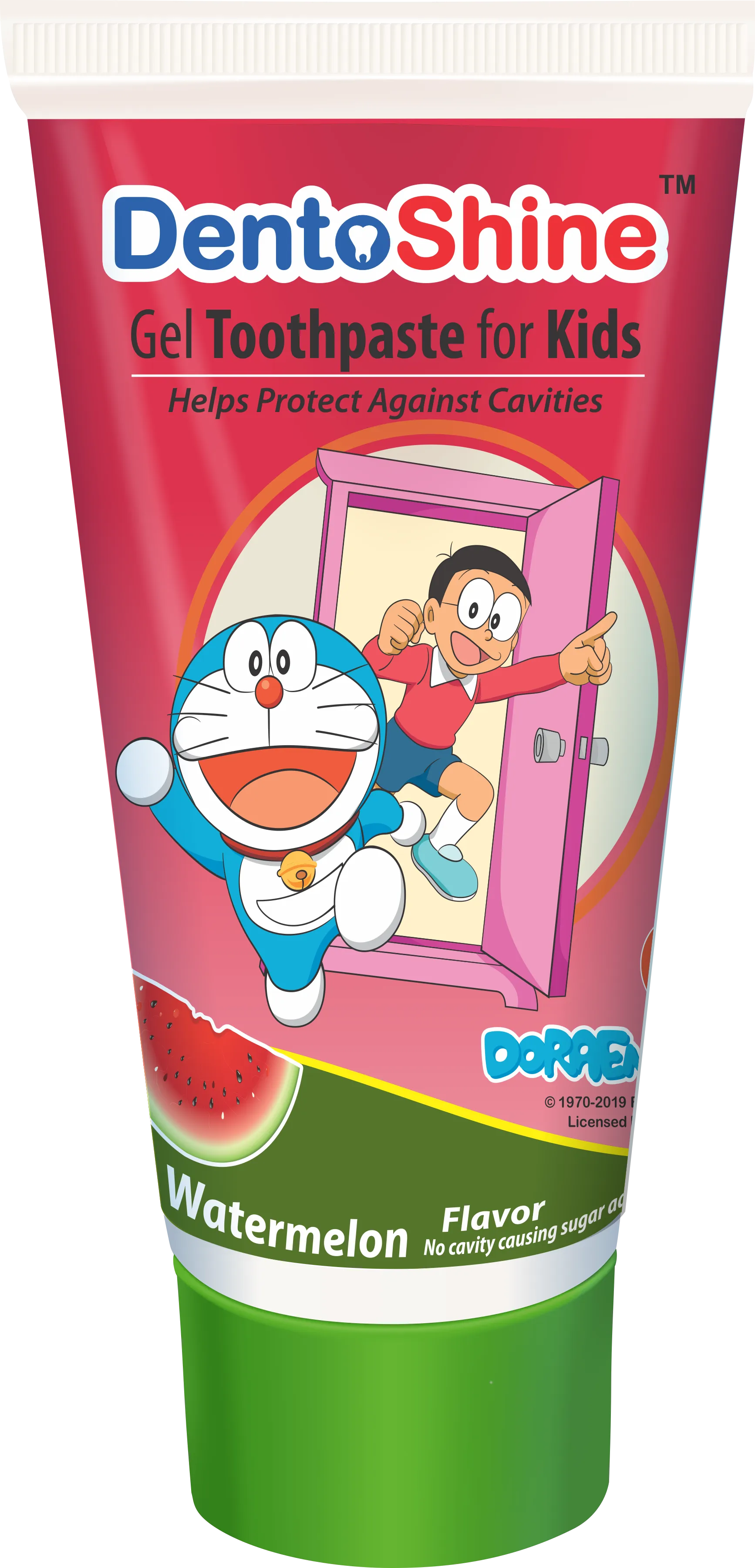 Dentoshine Gel Toothpaste Watermelon Flavor (doraemon) For Kids