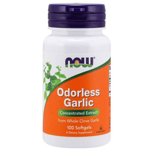 NOW Odorless Garlic, 100 Softgels