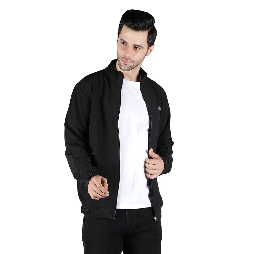 John Ally Winter Gym Jacket for Men,  Black  Large