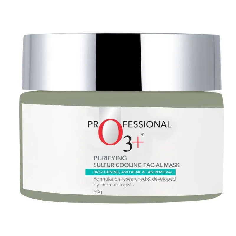 O3+ Green Tea & Organic Sulfur Purifying Facial Instant Brightening Mask