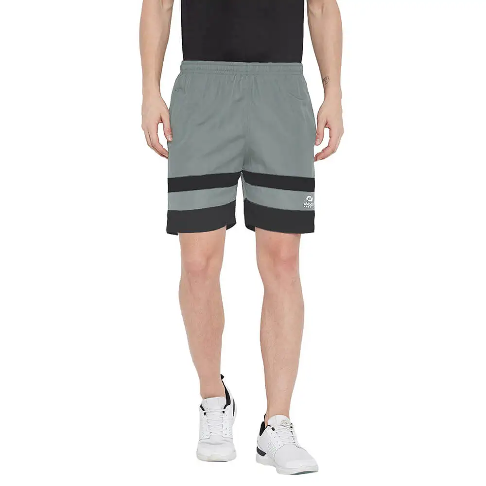 Masch Sports Mens Regular Fit Polyester Shorts,  Large  Grey