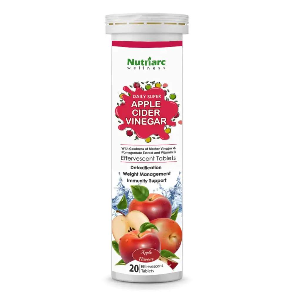 Nutriarc Wellness Apple Cider Vinegar with Pomegranate Extract & Vitamin C,  20 tablet(s)  Apple