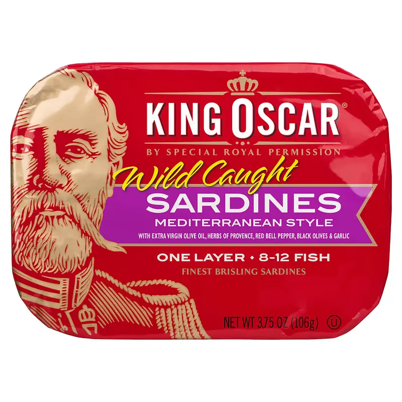 Wild Caught, Sardines Mediterranean Style, 3.75 oz (106 g)