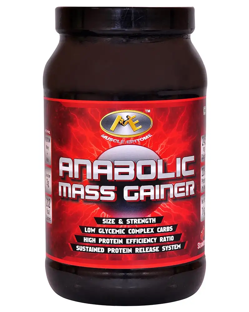 Muscle Epitome Anabolic Mass Gainer,  2.2 lb  Strawberry