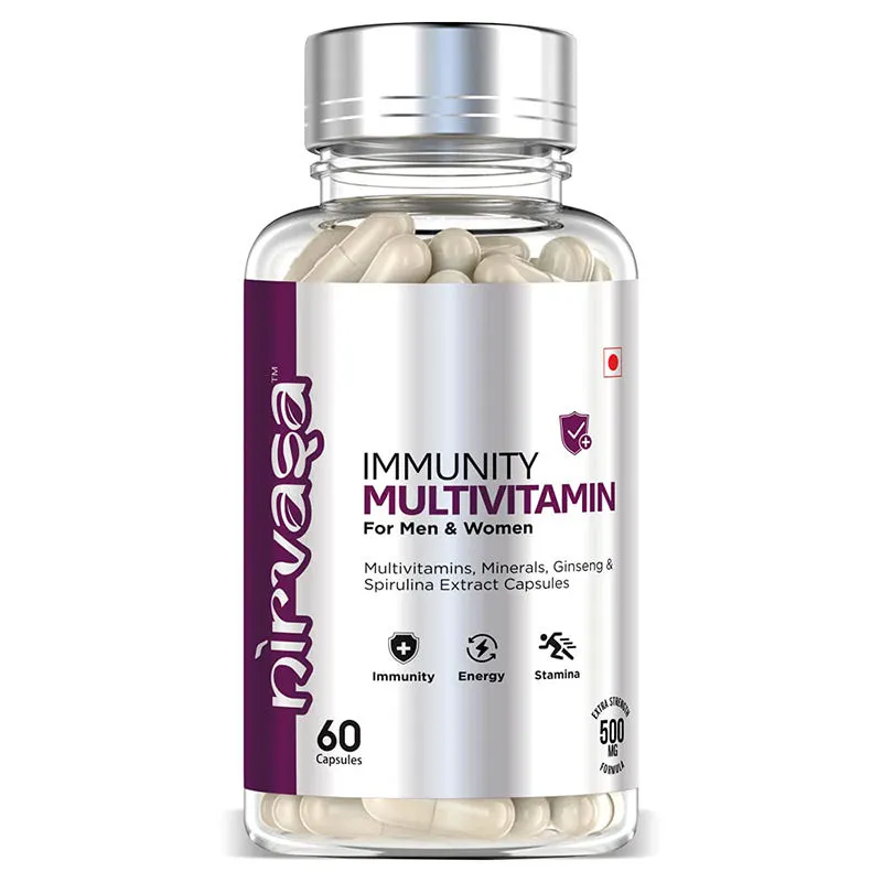 Nirvasa Multivitamin With Vitamin C,D3,E,B6,B12 With Zinc,Biotin