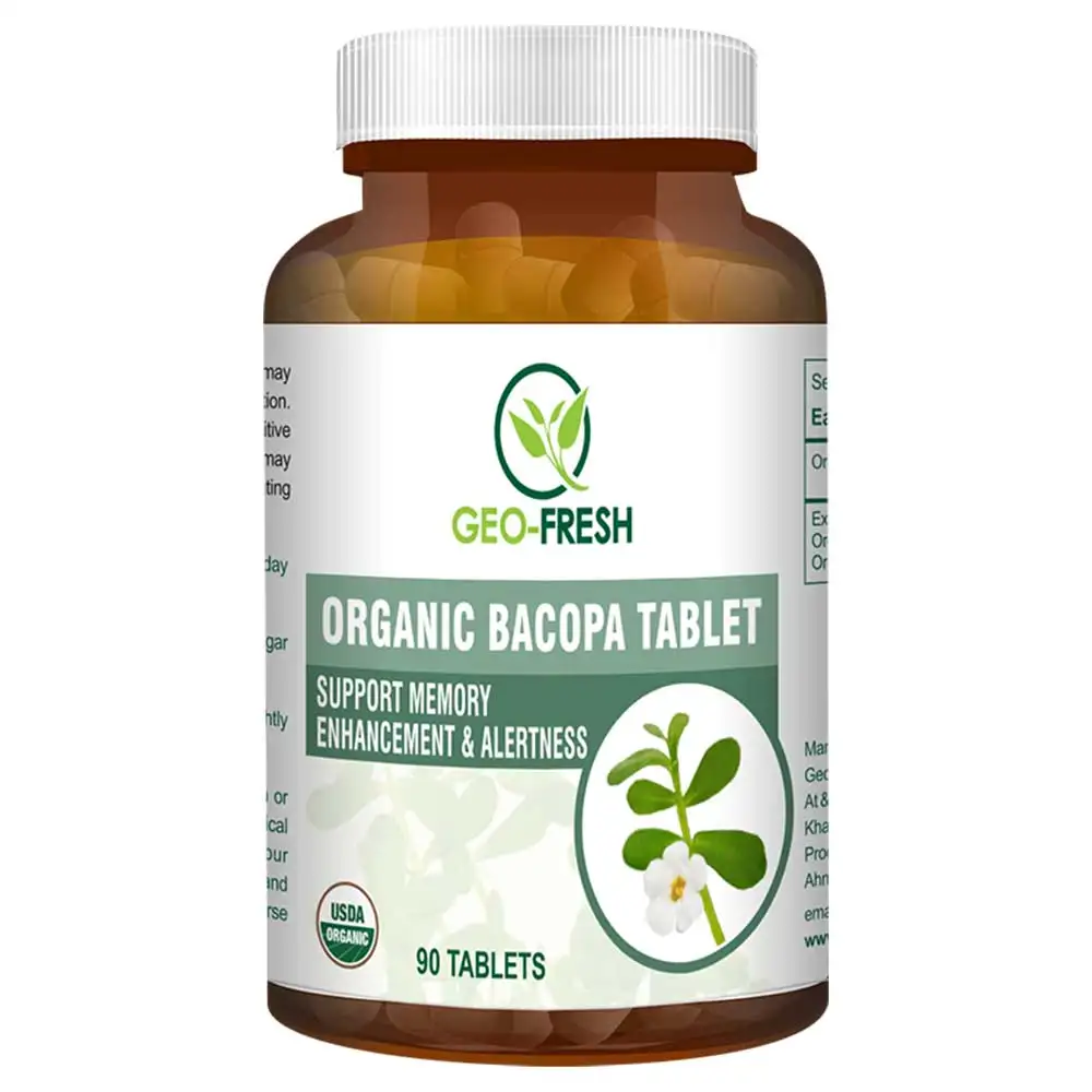 Geo Fresh Organic Bacopa 750 mg,  90 tablet(s)