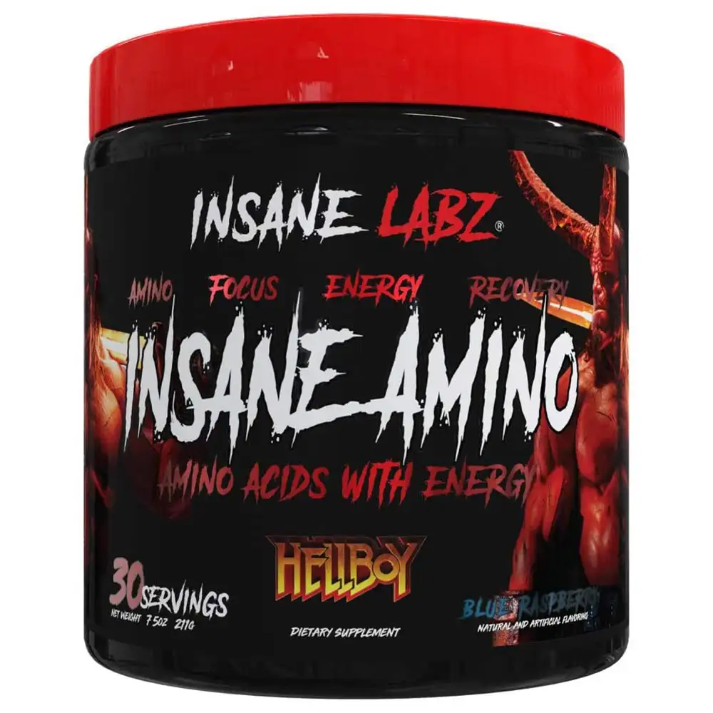 Insane Labz Insane Amino Hellboy Edition,  0.46 lb  30 Servings  Blue Raspberry