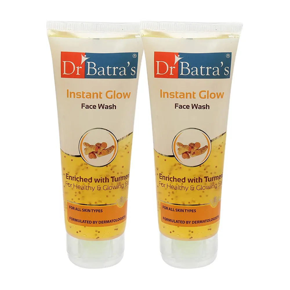 Dr.Batra's Instant Glow Face Wash Enriched With Tumeric For Healthy & Glowing Skin