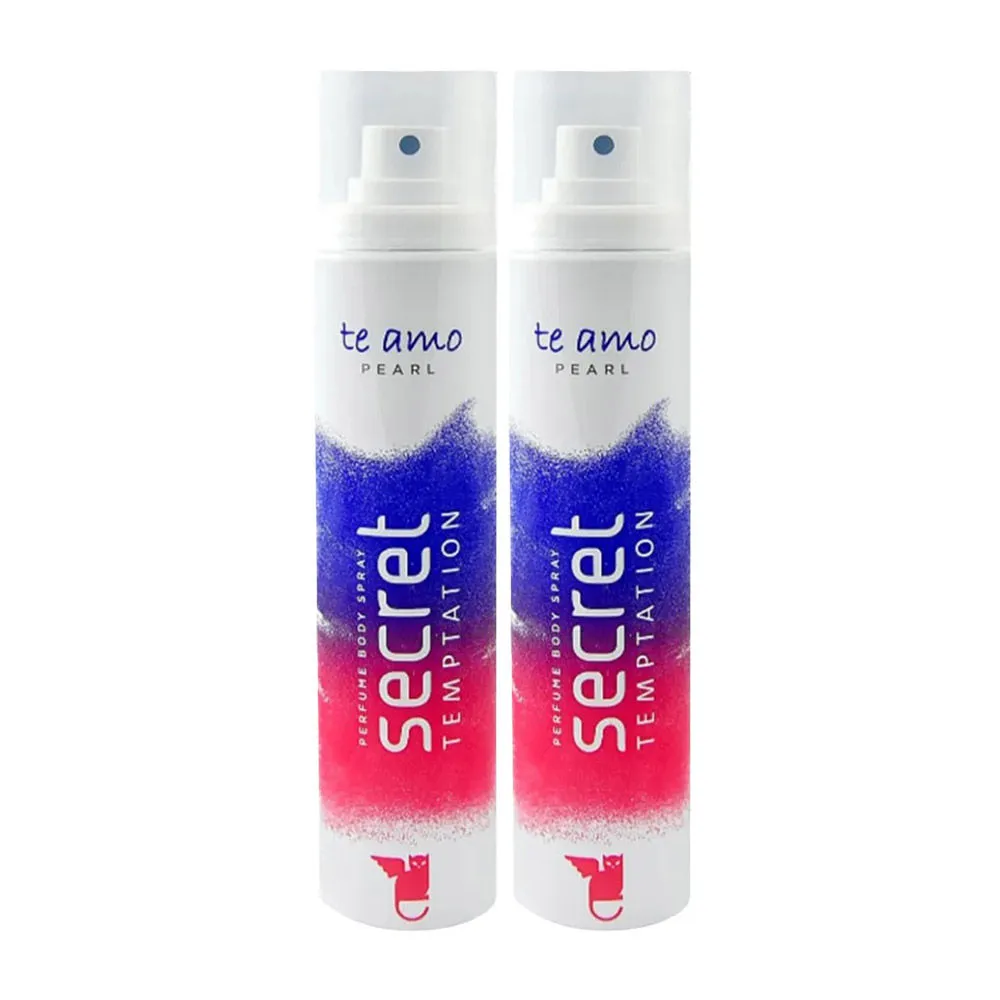 Secret Temptation Te Amo Pearl Perfume Body Spray For Women (Pack Of 2)