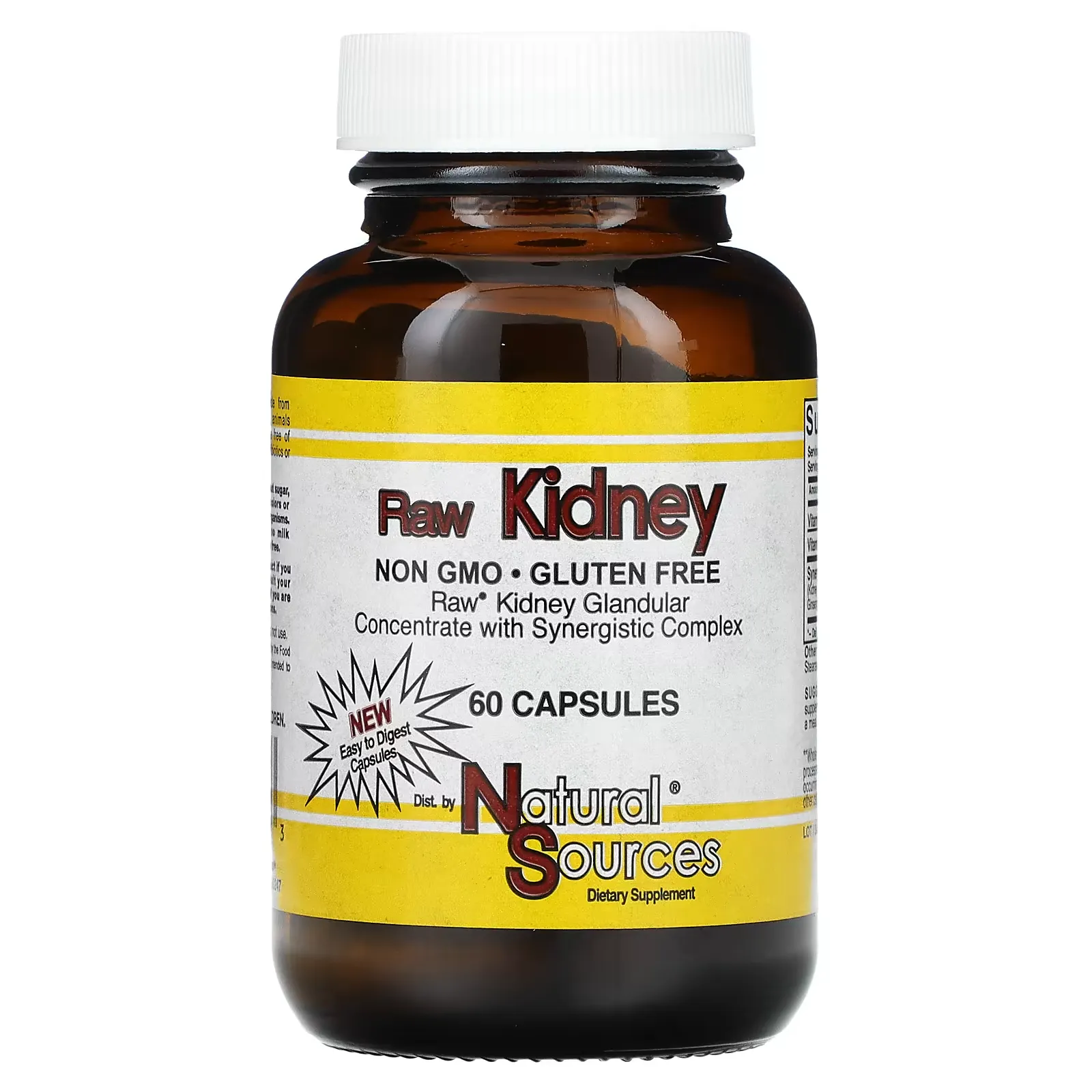 Raw Kidney, 60 Capsules