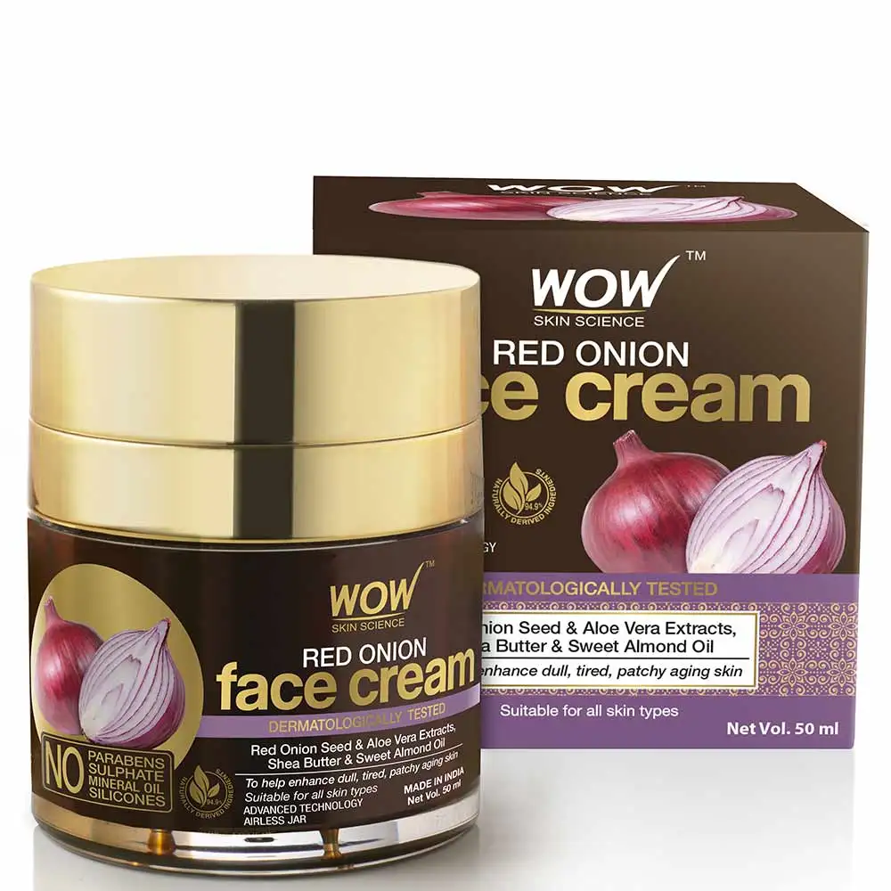 WOW Skin Science Red Onion Face Cream,  50 ml  for All Skin Types