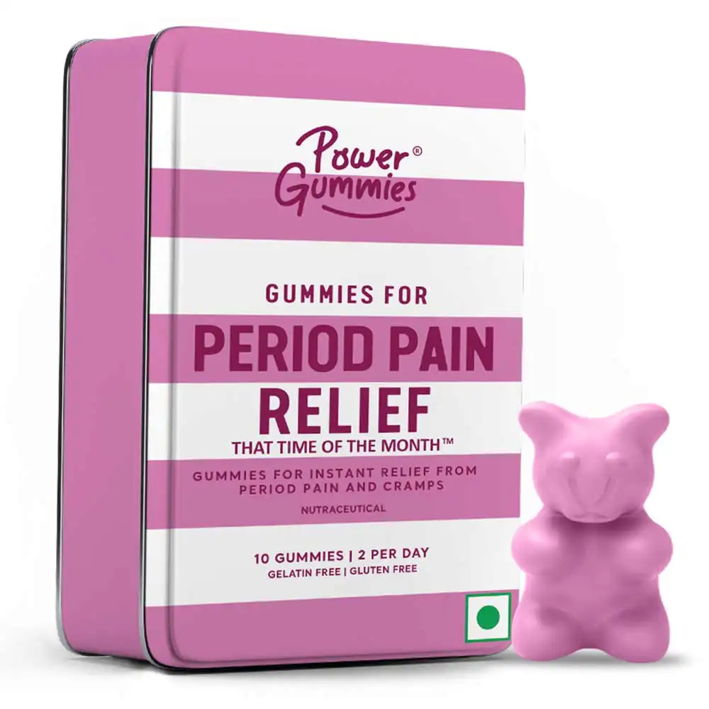 Power Gummies Period Pain Relief,  10 gummies  Strawberry