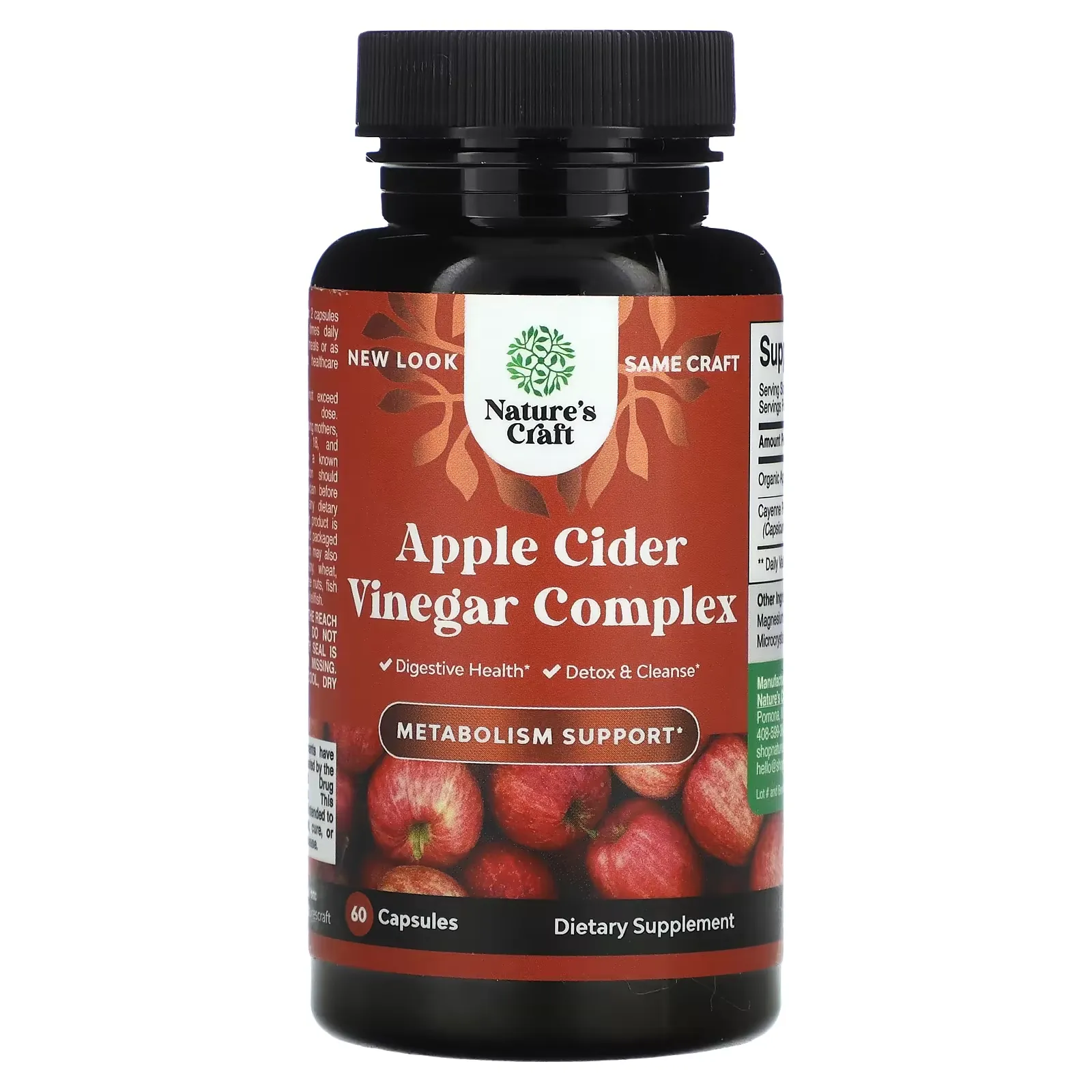 Apple Cider Vinegar Complex, 60 Capsules