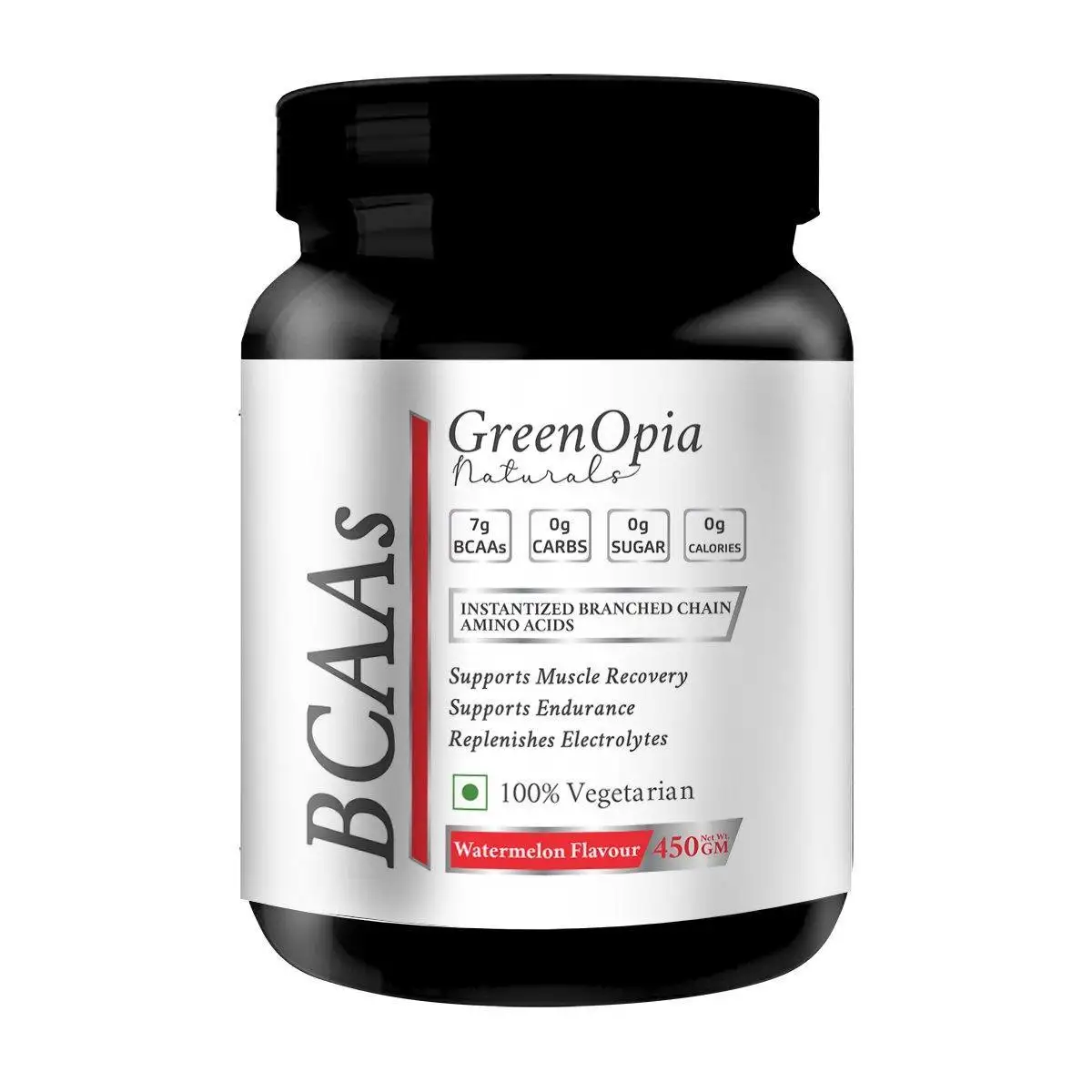 GreenOpia BCAA 2:1:1,  0.99 lb  34 Servings  Watermelon