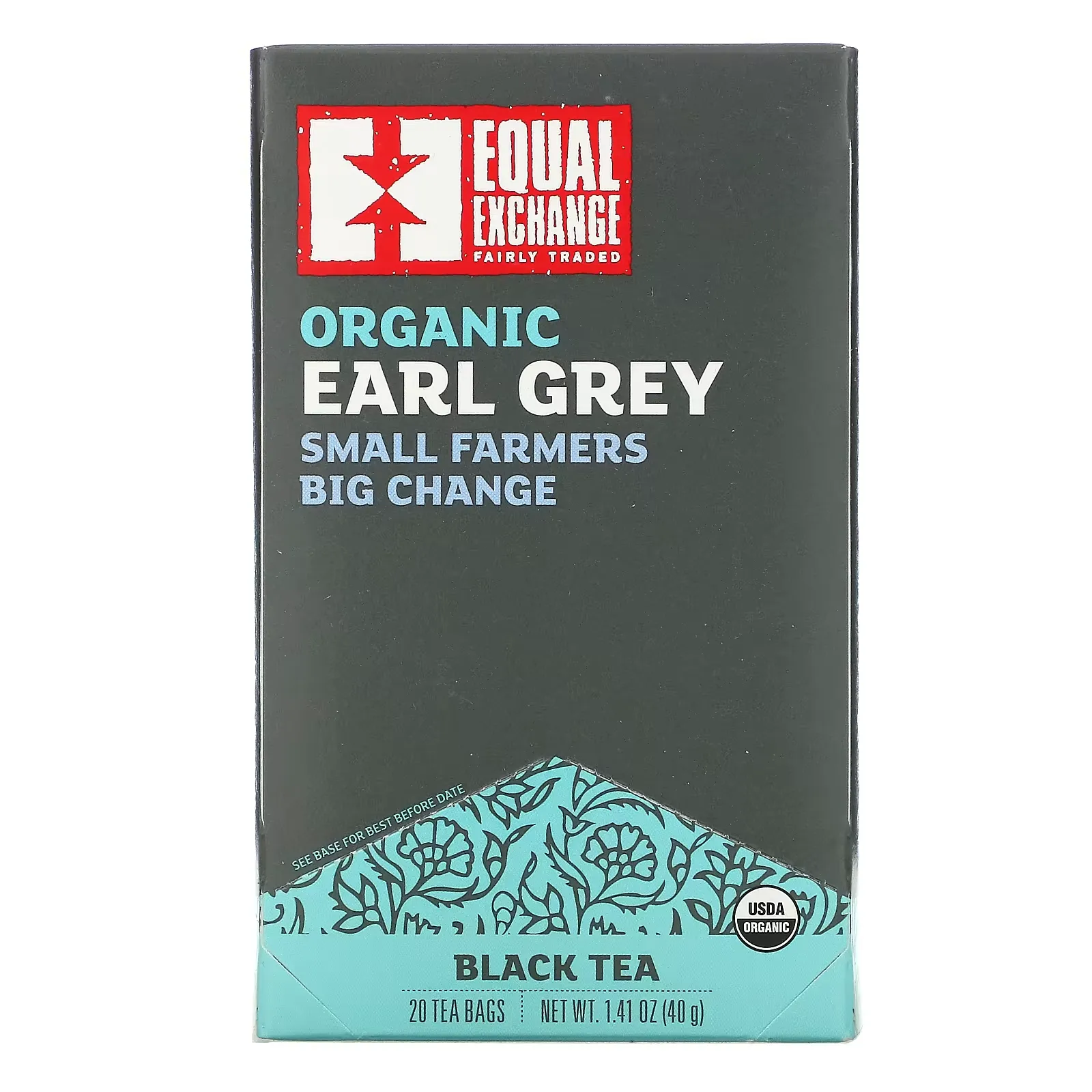 Organic Earl Grey, Black Tea, 20 Tea Bags, 1.41 oz (40 g)