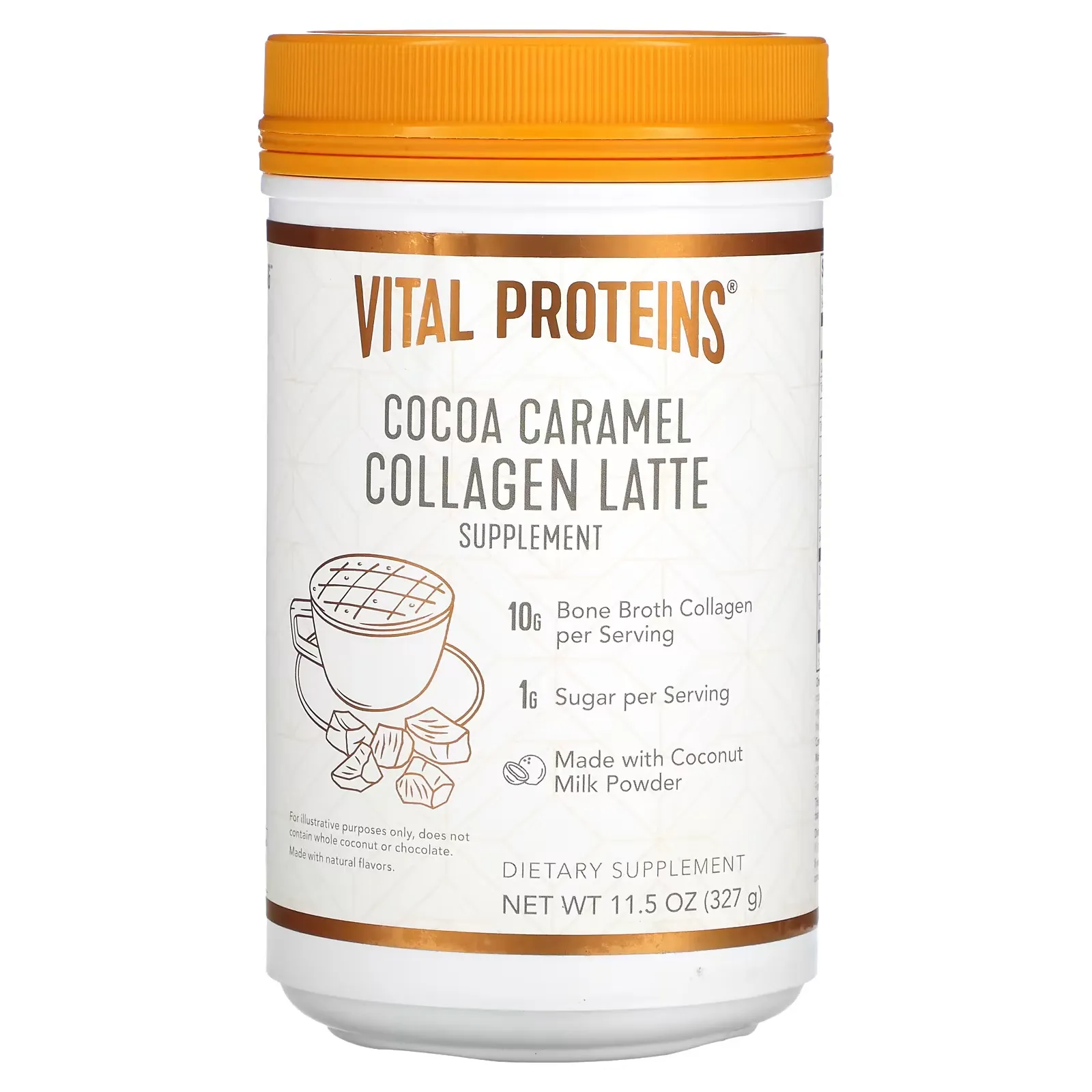 Collagen Latte, Cocoa Caramel, 11.5 oz (327 g)