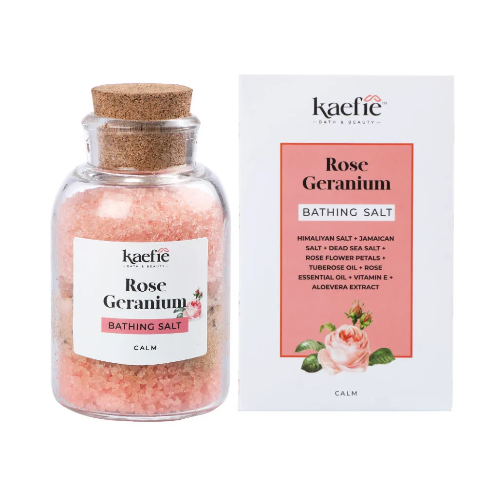 Kaefie Rose Geranium Bathing Salt