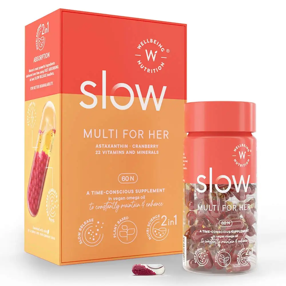 Wellbeing Nutrition Slow Multi for Her,  60 capsules  Unflavoured