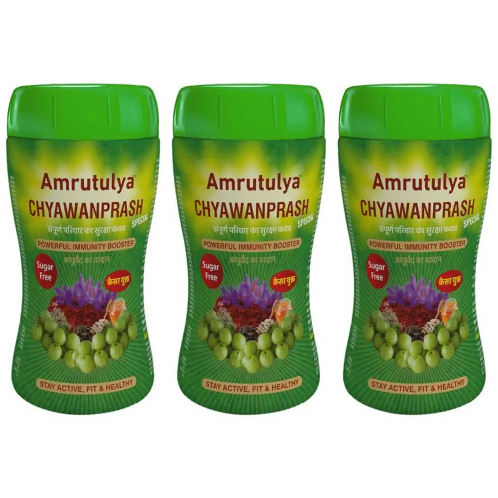 Amrutulya Chyawanprash Special Sugar Free (Pack of 3),  1 kg