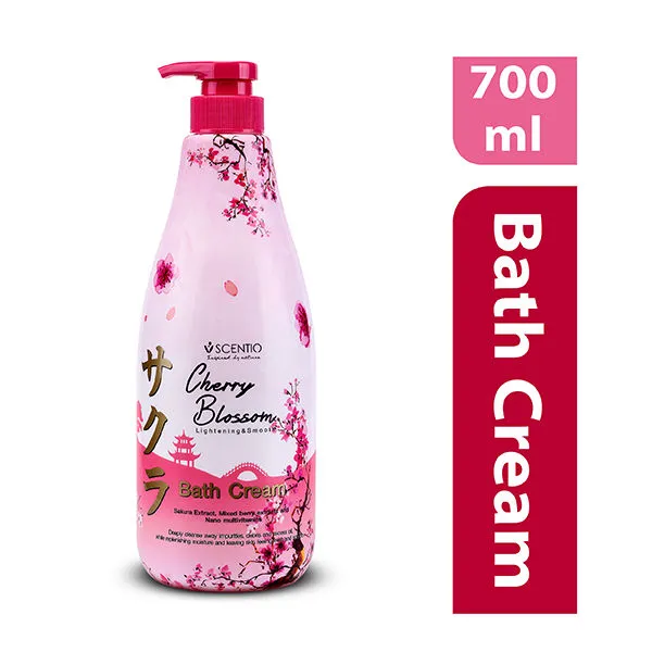 Scentio Cherry Blossom Lightening & Smooth Bath Cream