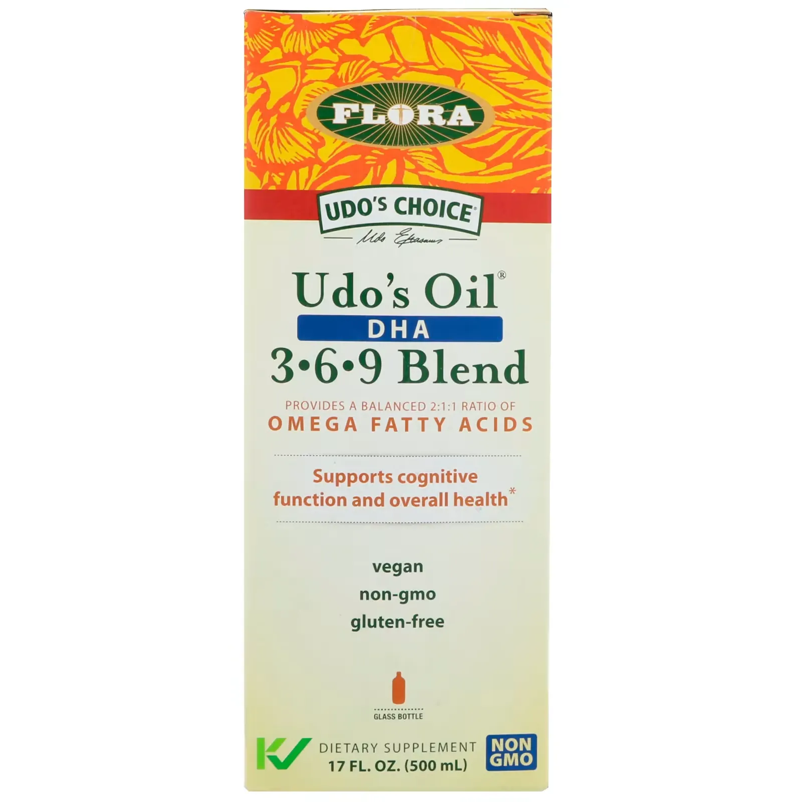 Udo's Choice, Udo's Oil DHA 3-6-9 Blend, 17 fl oz (500 ml)