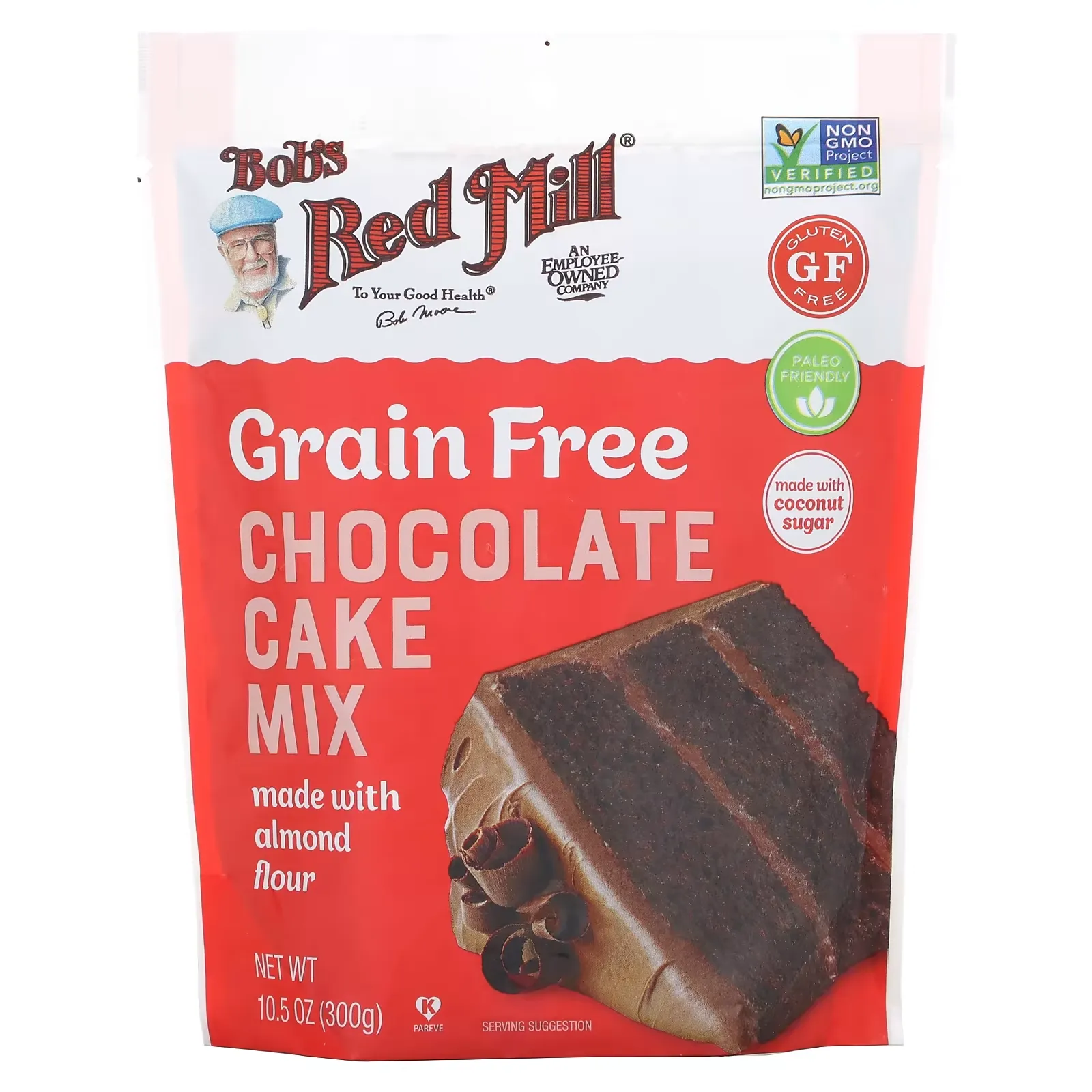 Grain Free Chocolate Cake Mix, Made with Almond Flour, 10.5 oz (300 g)