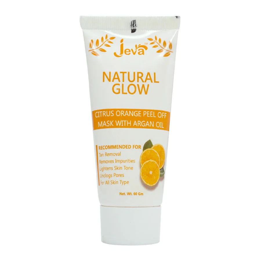 Jeva Natural Glow Citrus Orange Peel Off Mask With Argan Oil