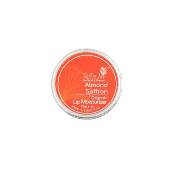 Rustic Art Natural & Organic Almond Saffron Lip Moisturizer