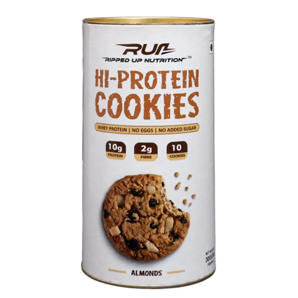 Ripped Up Nutrition Hi Protein Cookies,  0.300 kg  Almonds