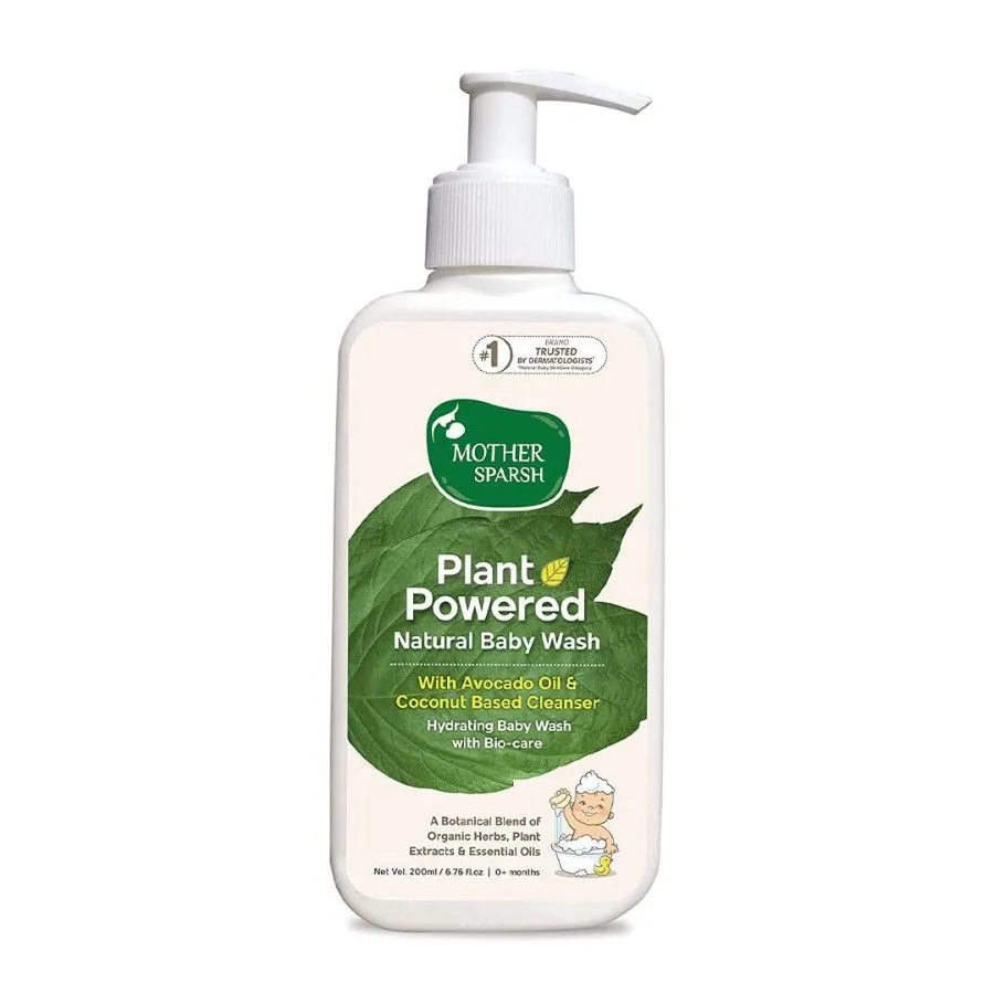 Mother Sparsh Plant Powered Natural Hydrating Baby Wash With Organic Herbs & Essential Oils