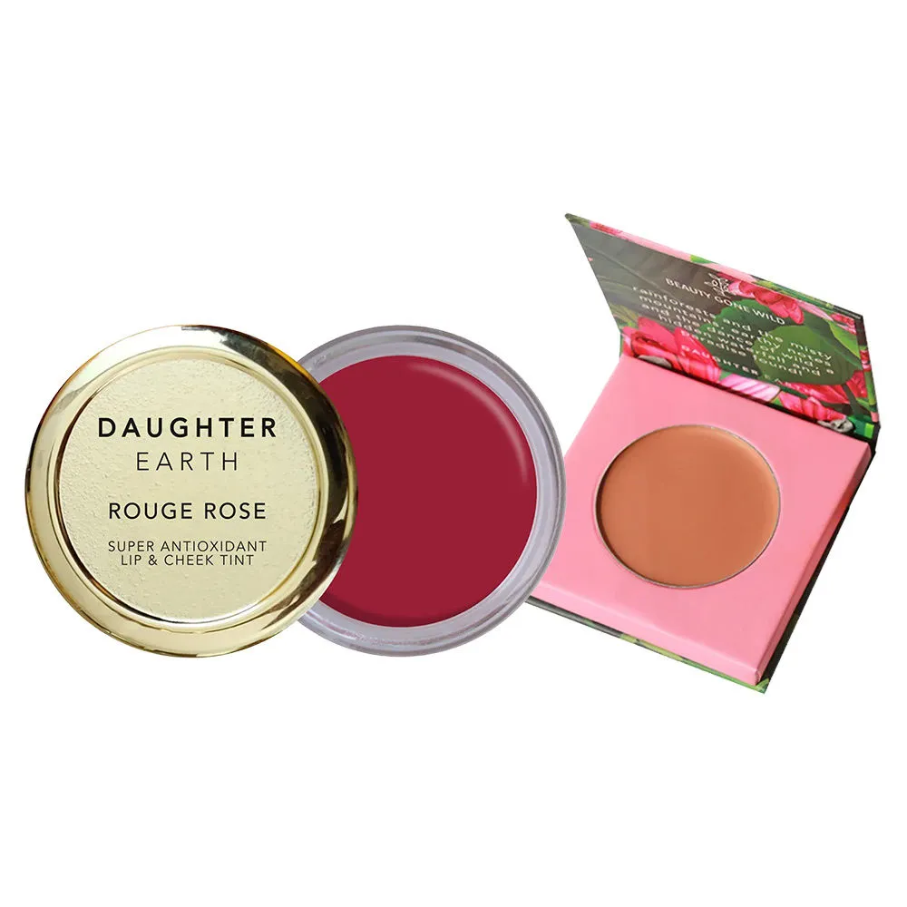 Daughter Earth Concealler (Cappuccino) + Lip And Cheek Tint (Rouge Rose)