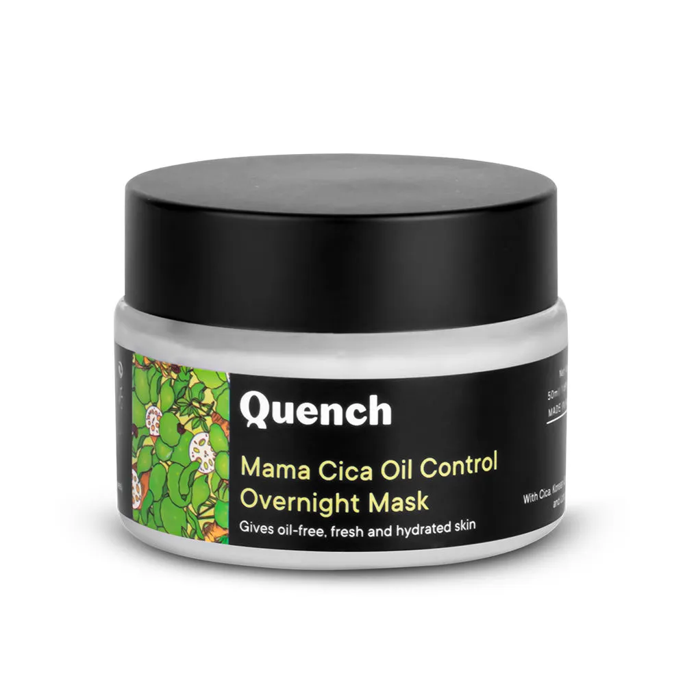 Quench Mama Cica Oil Control Overnight Mask For Skin Repair & Nourishment With 2% Niacinamide